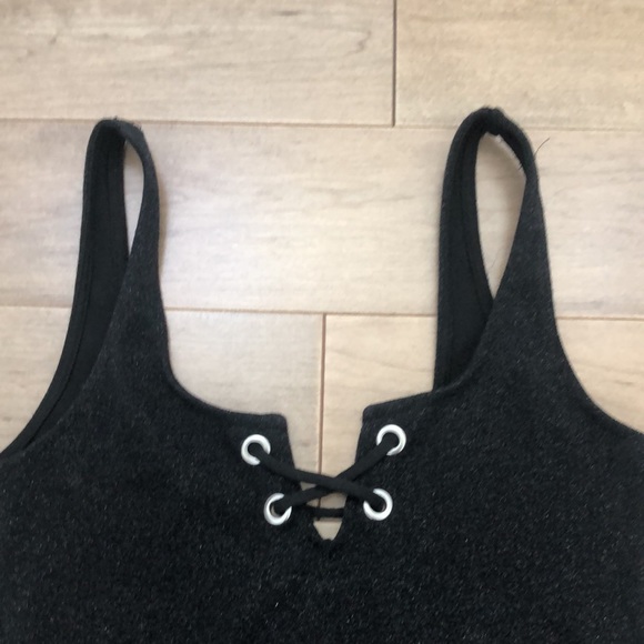 ZARA Trafaluc Shimmery Black Dress - Picture 3 of 3